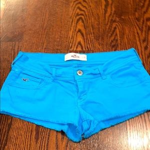 short blue shorts